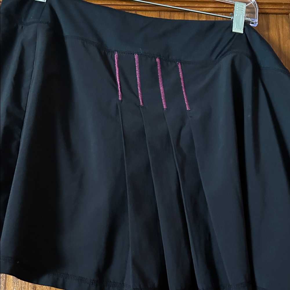 Athleta Black Skort with Pink Accents
